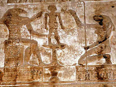 Khnum and Heqet - Dendara