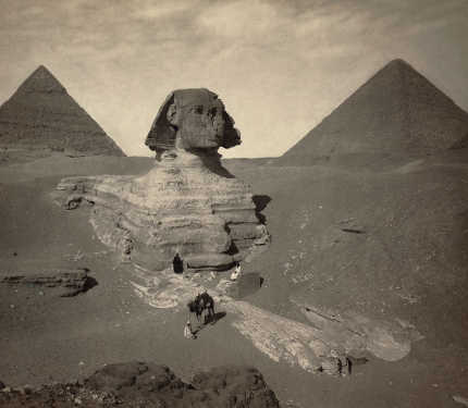 Sphinx 1878 - Partially Excavated