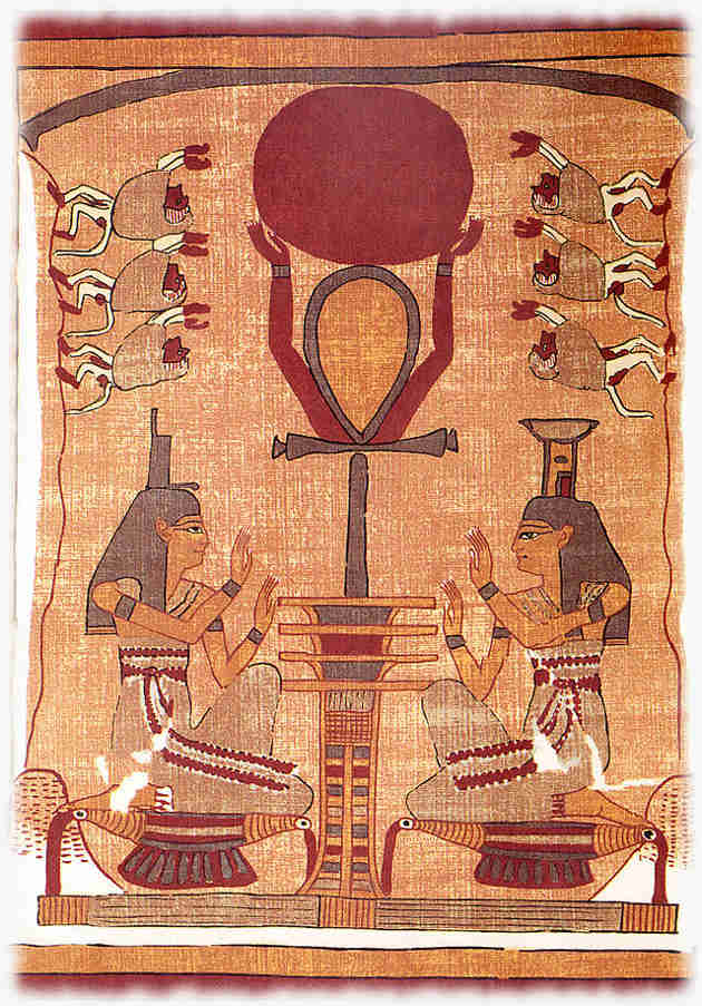 Nephthys and Isis as the Electric Sun
