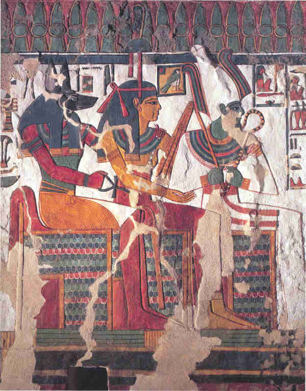 Nefertari North Side Chamber K - Anubis Amentet Osiris