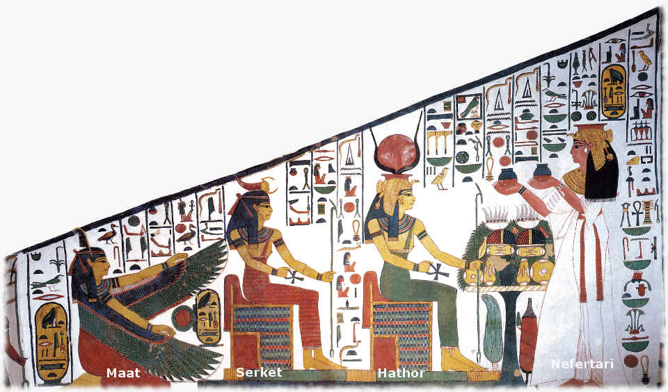Nefertari Tomb - Electric Sun - Maat Serket Hathor