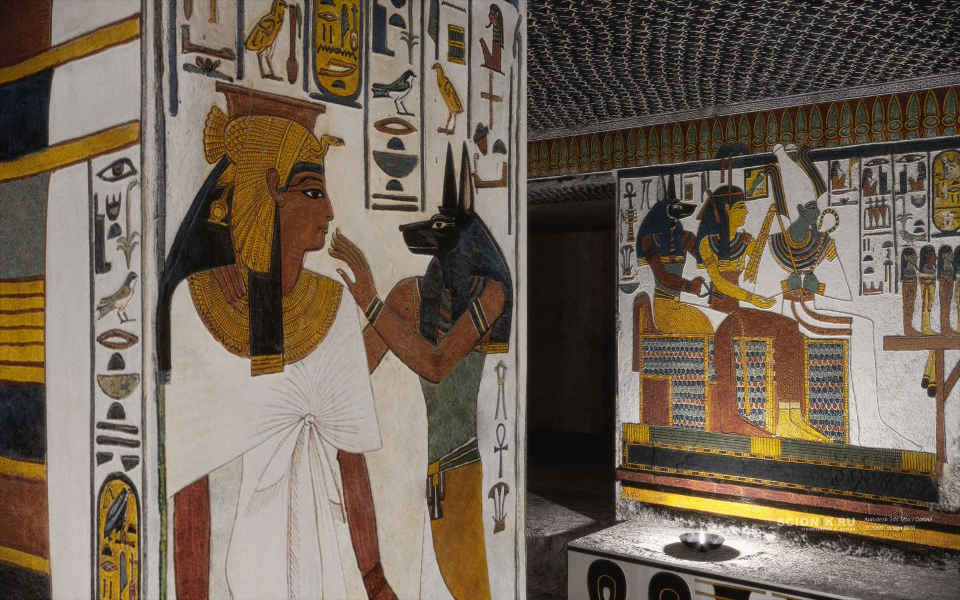 Nefertari Tomb Anubis