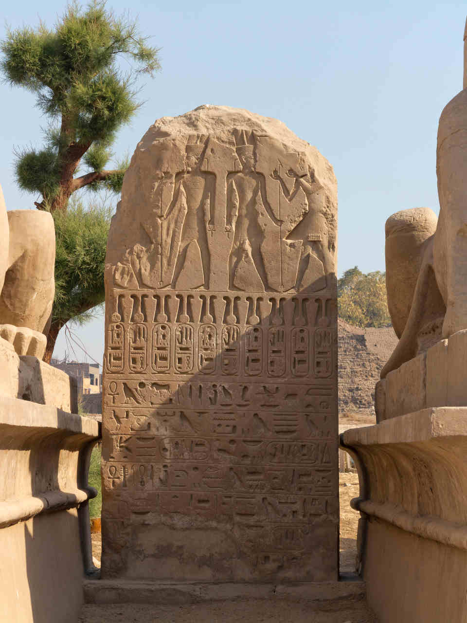 Criosphinx Stele Karnak Temple